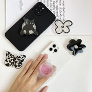 背面保護 メガ割 指紋防止 韓国 キャラクター グリップトック スマホグリップ スマホリング iphone