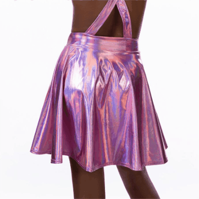 カーニバル ダンス衣装 ステージ ダンス ディスコ キラキラ メタリック サロペットスカート ボディコン 8色