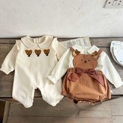 2024新作韓国風子供服   ベビー服   キャミソールパンツ   サロペット +長袖Tシャツ、 66-100cm