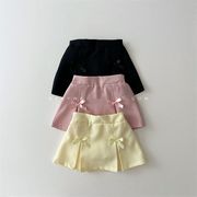 ★Girls★　子供服　73~120cm　キッズスカート 　リボンポイント　韓国キッズファッション