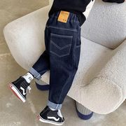 男の子 トレンドのジーンズ 春秋新作 子供服 ロングパンツ