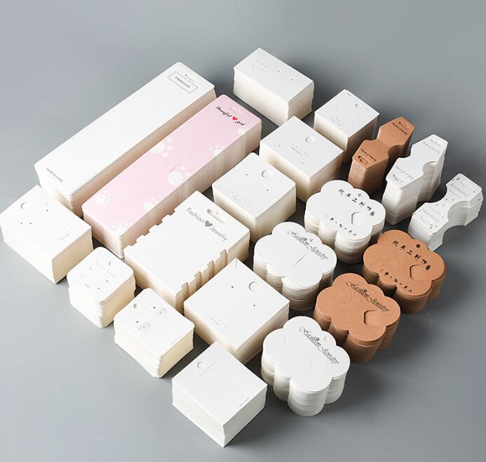 アクセサリー展示用カード タグヘアピンキャッチ 台紙 ディスプレイカード OPP袋