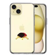 iPhone15 側面ソフト 背面ハード ハイブリッド クリア ケース 卓球 ラケット