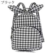 子供リュック キッズリュック 女の子 お出掛け チェック柄 蝶結び バックパック