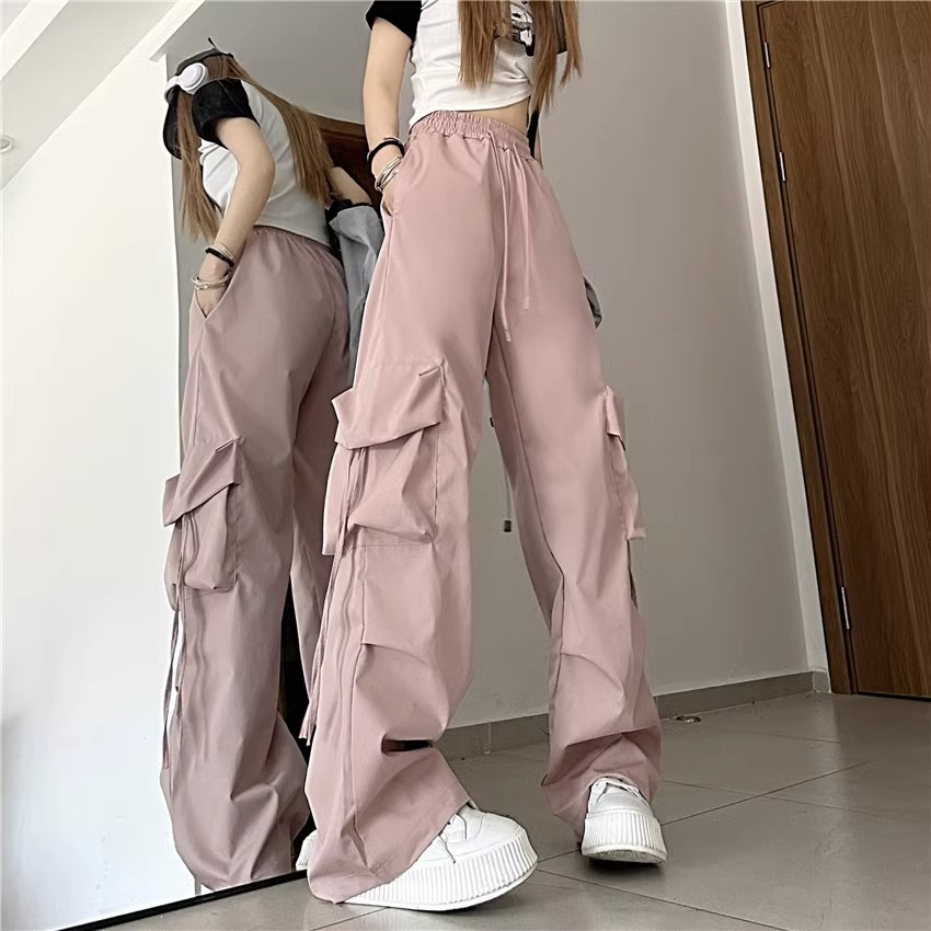 2024新作 レディース服 カーゴパンツ ズボン ワイドパンツ