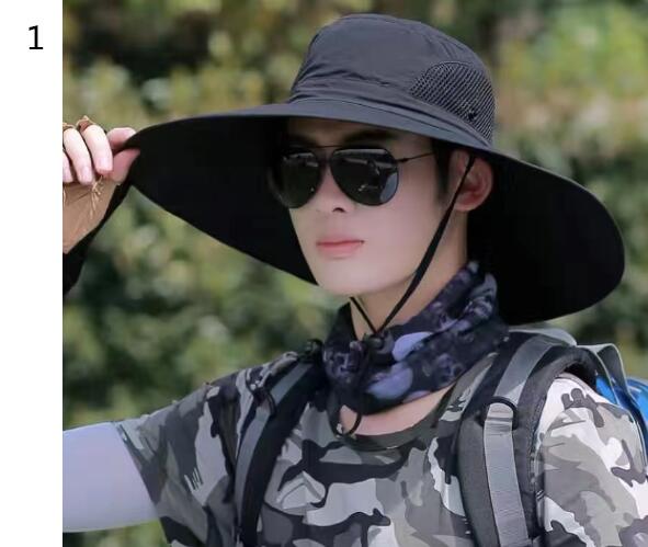 帽子 メンズ  つば広 日焼け止め対策 UV対策　夏  登山 釣り アウトドア 韓国風