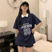 【予約222808】大きいサイズ春夏新作 韓国 レディース ファッション  Tシャツ ワンピース  LL-4L