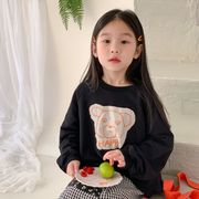 ★Girls＆Boys★　子供服　90~150cm　Happy熊　キッズトレーナー　韓国キッズファッション