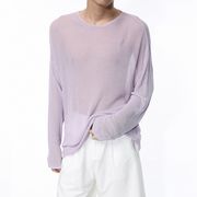2024夏新作 メンズ服 男女兼用 透け インナーシャツ UVカット 長袖シャツ カジュアル 全6色