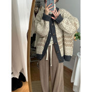 カーディガン　ニット　セーター　トップス レディース 長袖 秋 冬 おしゃれ フリーサイズ