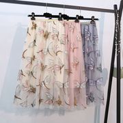 ロングスカート　チュールスカート　蝶々　レディース　INS　韓国ファッション　春夏　3colors