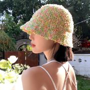 ストローハット　麦わら帽子　春夏　韓国ファッション　レディース　紫外線対策