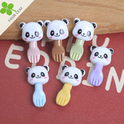 パンダ DIY素材 アクセサリーパーツ 大人気デコパーツ 髪飾り ハンドメイド 貼り付けパーツ ペンダント