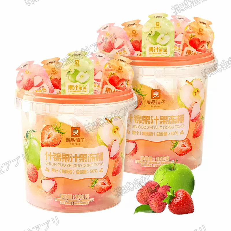 【360g/缶】フルーツ味蒟蒻ゼリー  0脂肪　こんにゃくゼリー   果物ゼリー　ジュース添加