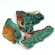 マラカイト(孔雀石) モロッコ産 Malachite 3個 鉱物原石【FOREST 天然石 パワーストーン】