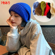 ウールの帽子の女性の秋と冬の韓国のニット帽暖かい耳の保護パイル帽子の潮