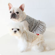 春夏新作ペット服、犬服、ペットの綿のベスト、ペット用品、小型犬のコート、かわいい、サンドレス