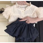 2024新作 ベビー服  子供服 女の子 半袖トップス+キュロットスカート  2点セット  分けて販売   80-140cm