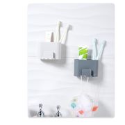 歯ブラシホルダー 歯ブラシコップ 多機能 収納 壁掛け 吸盤 電動歯ブラシ カップ スタンド 防水