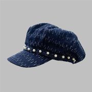 帽子 レディース キャスケット 秋 冬 春 大きいサイズ つば広 UVカット 日よけ 紫外線対策