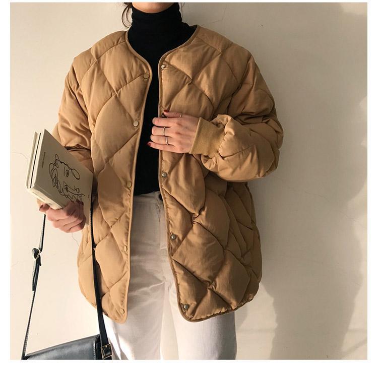 2024年秋冬婦人服、暖かいキルティングジャケット、厚手のコットンジャケット