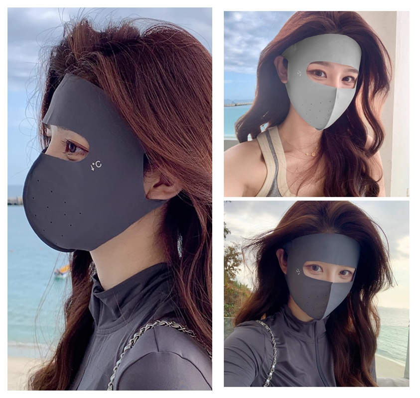 マスク 夏用 日焼け防止 UVカット フェイスマスク テニス 自転車 フェイスカバー 通気性 紫外線 スポーツ
