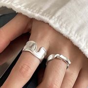 【韓国風】プチプラ韓国 金アレ対応素材　S925コーティング silverringリング   指輪