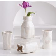 シンプル デザイン性強い 花瓶  手作り 花器 装飾花瓶 装飾 陶器 芸術品