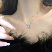 ヒトデ五芒星のペンダントネックレス新しい チェーン かわいい 女性の ネックレス