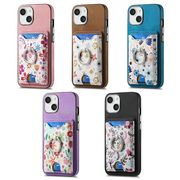 iPhone Samsung  スマホケース 携帯ケースカバー 花柄5色