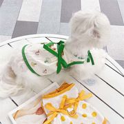 【2024夏新作】 犬服 ペット服 ワンピース ドッグウェア 犬猫兼用 ワンちゃん用 韓国風 可愛い 総柄