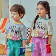 【2024夏新作】韓国風子供服 ベビー服 キッズ 男女兼用 おしゃれ 半袖 トップス Tシャツ