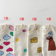 2024年新作   ins 韓国風子供服  半袖  トップス Tシャツ&短パンツ4色  73-120cm