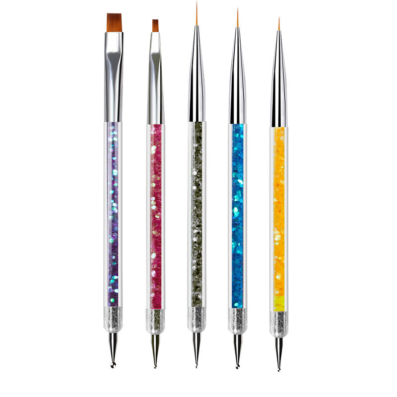 5個/セットネイルペン、高品質 絵筆、ドットペン、ペイントドローイングペン