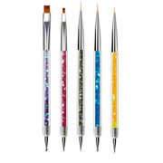 5個/セットネイルペン、高品質 絵筆、ドットペン、ペイントドローイングペン
