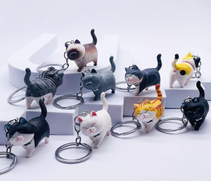 2024年新品 ★ストラップ チャーム 可愛い猫 キーホルダー バッグストラップアクセサリー