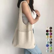 2024新品 トートバッグ ニット編み バッグ鞄かばん 韓国ファッション