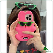 ピンクの兎 スマホスタンド スマホケース iphoneケースアイフォンカバー 携帯カバー 可愛い ファッション