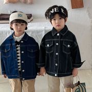 子供ジャケット デニム　コート　韓国子供服　普段着　長袖　子供服　キッズ　新作　男女兼用