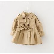子供　ダブルブレストコート　韓国　　キッズ　ロングコート　ジャケット　80-110　両前　子供服