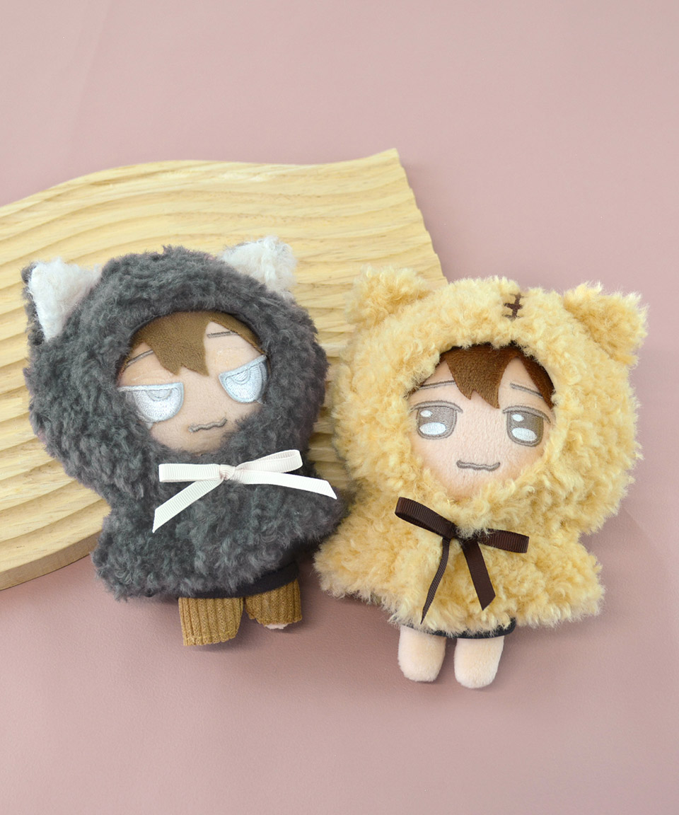 未使用に近い　匿名配送　ふあふあ　ぬいぐるみポンチョコート　ベージュ　ミルクティ セール】【10cmぬい推奨サイズ】10cmぬい アニマル ミニ