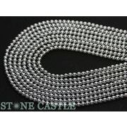 【丸ビーズ】ヘマタイト(シルバーメッキ) 4mm