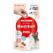 ジャパンペットコミュニケーションズ　メディボール 猫用 かつお味 15個入り