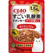 いなばペットフード　CIAO すごい乳酸菌クランキー かつお節入り まぐろミックス味 500g