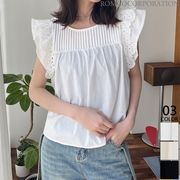 【2024新作商品♪】フリルスリーブトップス
