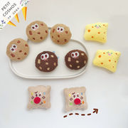 チョコ クッキー ぬいぐるみブローチ 針有無 布小物 デコパーツ DIYパーツ 手芸 ハンドメイド クラフト