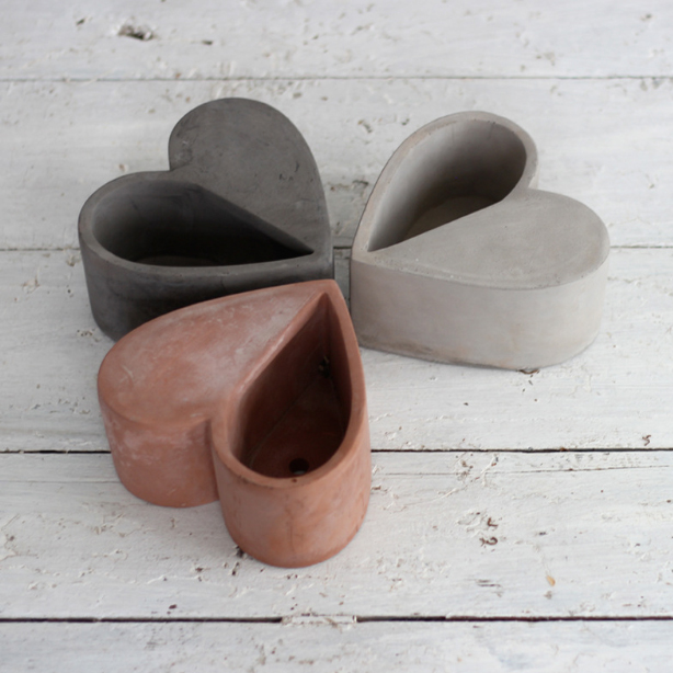 多肉 ハート型プランター ハート型 植木鉢 寄せ植えポット プランター 多肉植物 多肉ポット