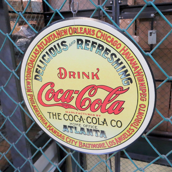Coca-Cola メタルサイン エンボス メタルサインCOCA-COLA Extra Bright Refreshment