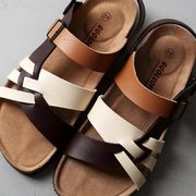 サンダル スポーツサンダル コルク ストラップ ベルト メンズシューズ