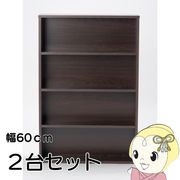 本棚 コミック棚 幅60 2個セット コミックラック 収納 ボックス 書棚 漫画 マンガ 文庫 CD DVD 固定棚